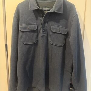 L.L. Bean Navy Fleece Jacket